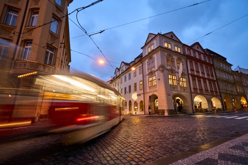 Rothenburg old town evening street