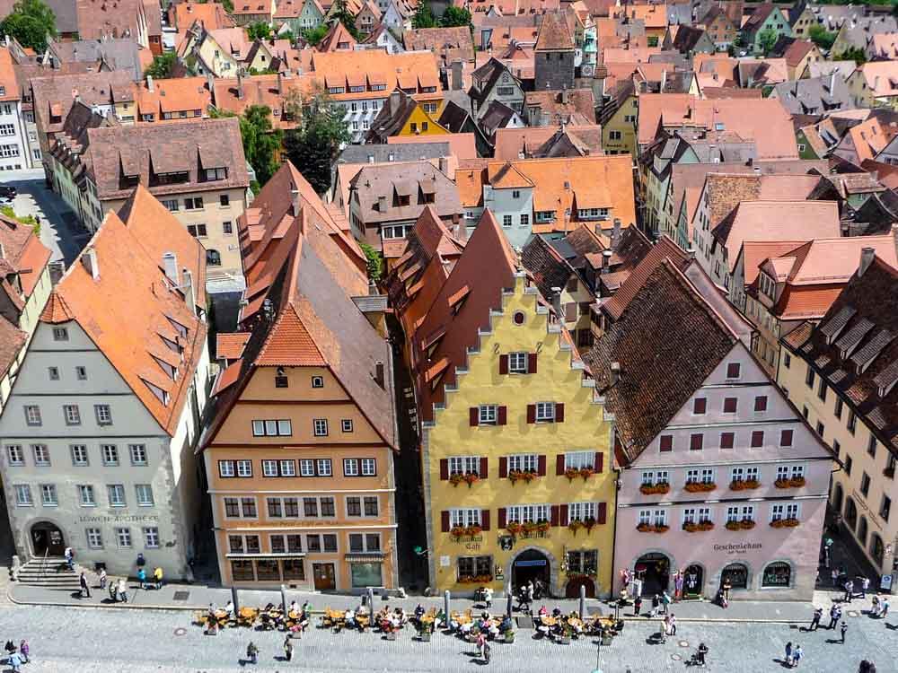 Aussicht vom Rothenburger Rathausturm